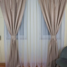 Draperie Bej Uni