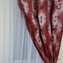Draperie Bordo cu baroc
