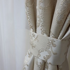 Draperie Crem cu baroc